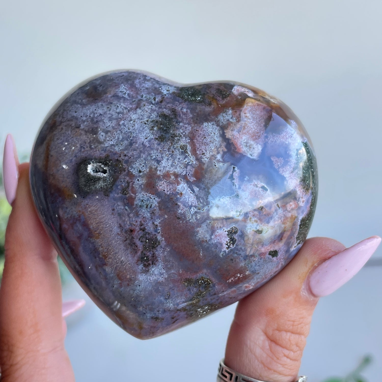 Ocean Jasper Heart 6.3cm