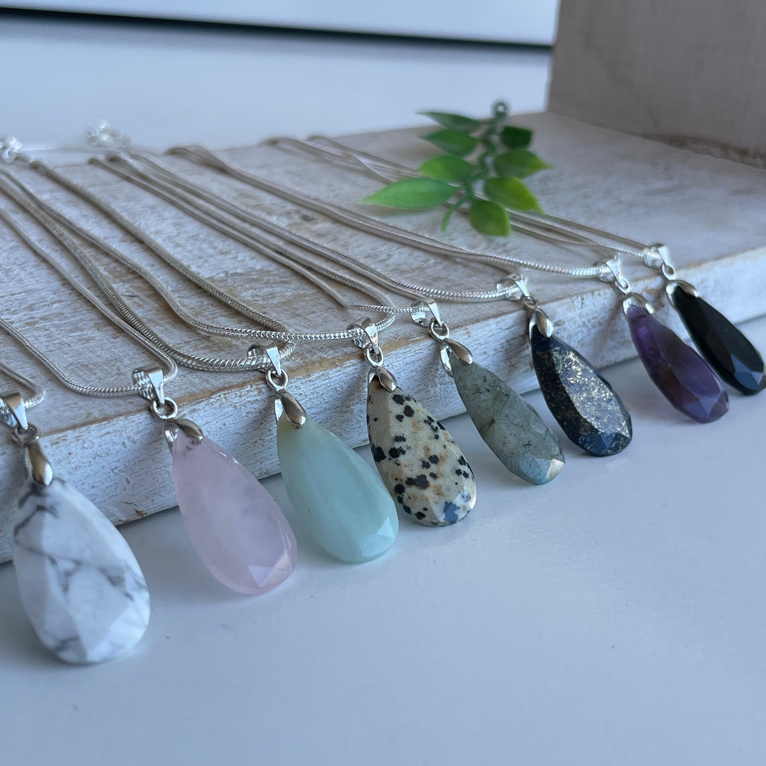 Crystal Necklace Faceted