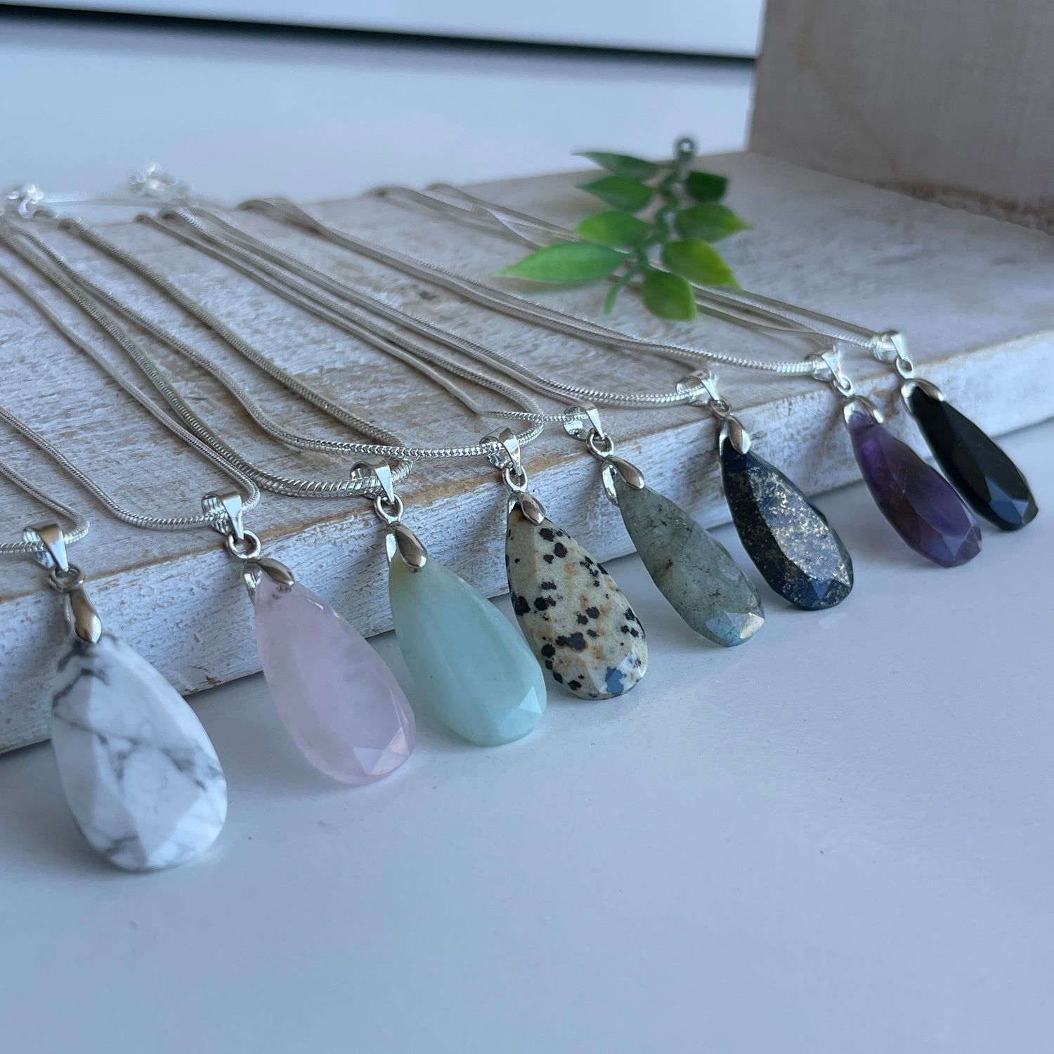 Crystal Necklace Faceted