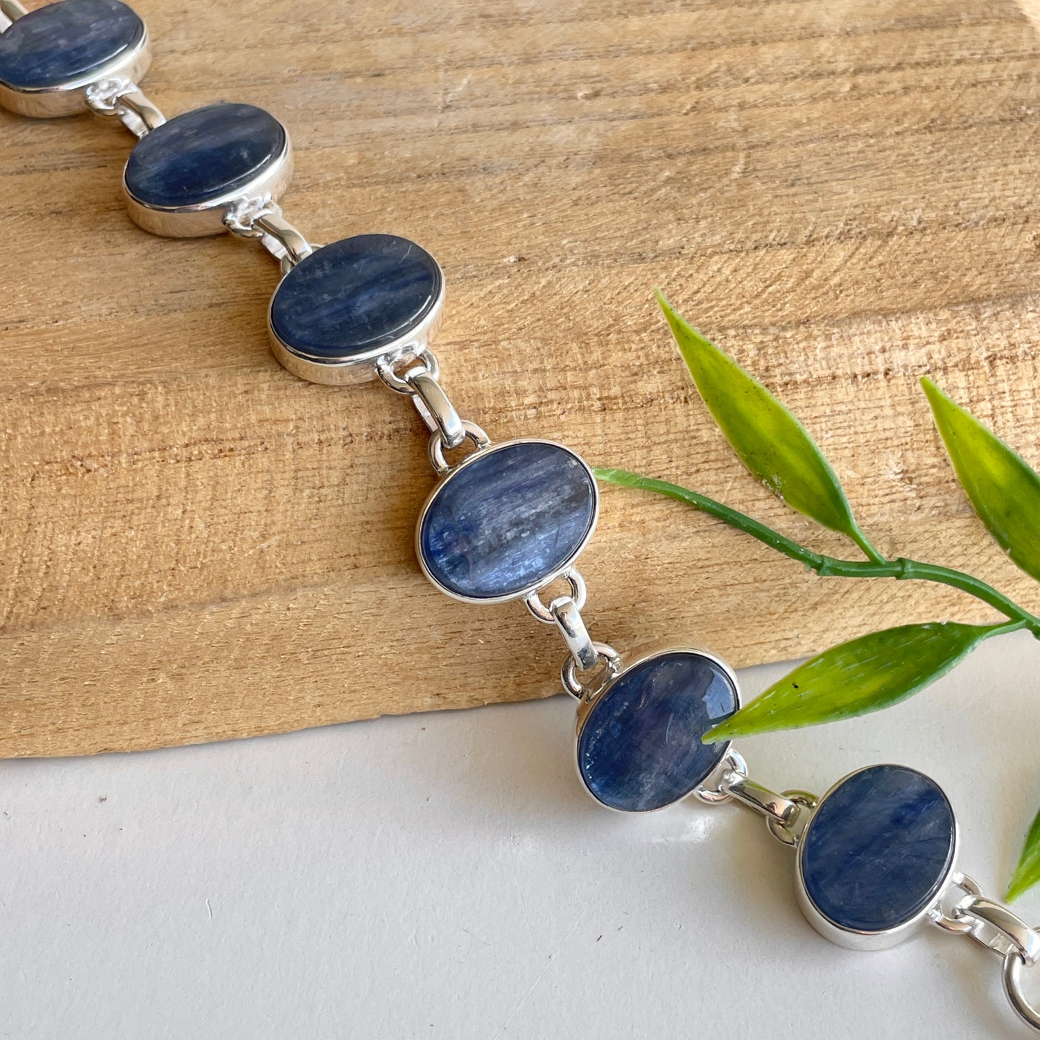 Blue Kyanite Oval Bracelet