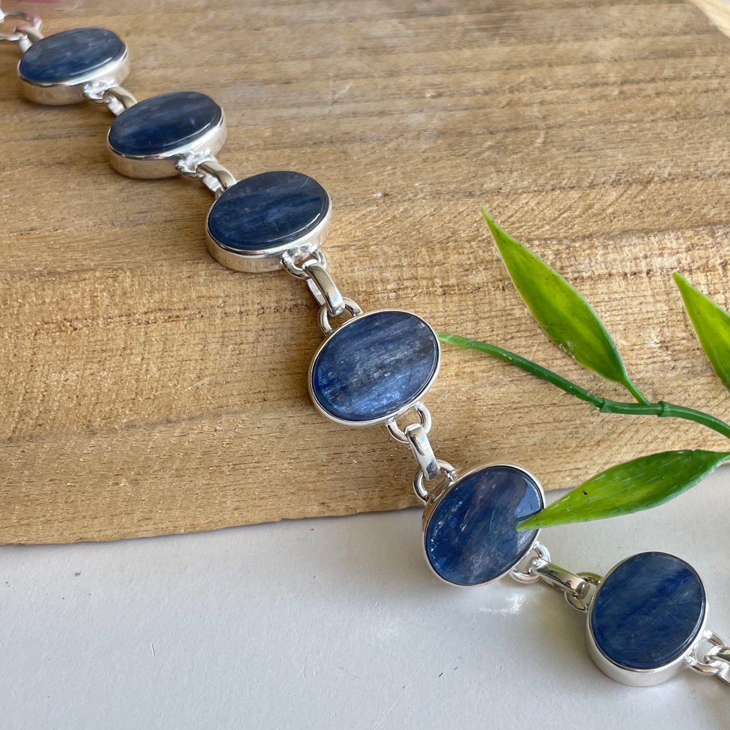 Blue Kyanite Oval Bracelet