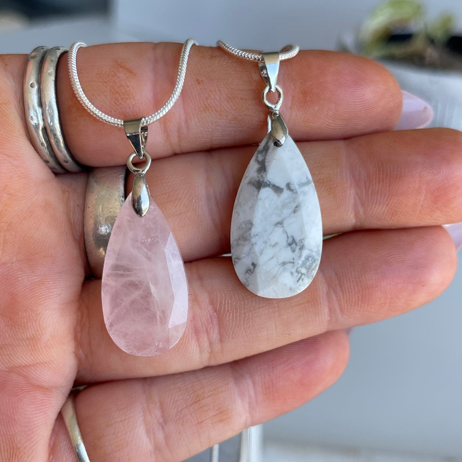Crystal Necklace Faceted