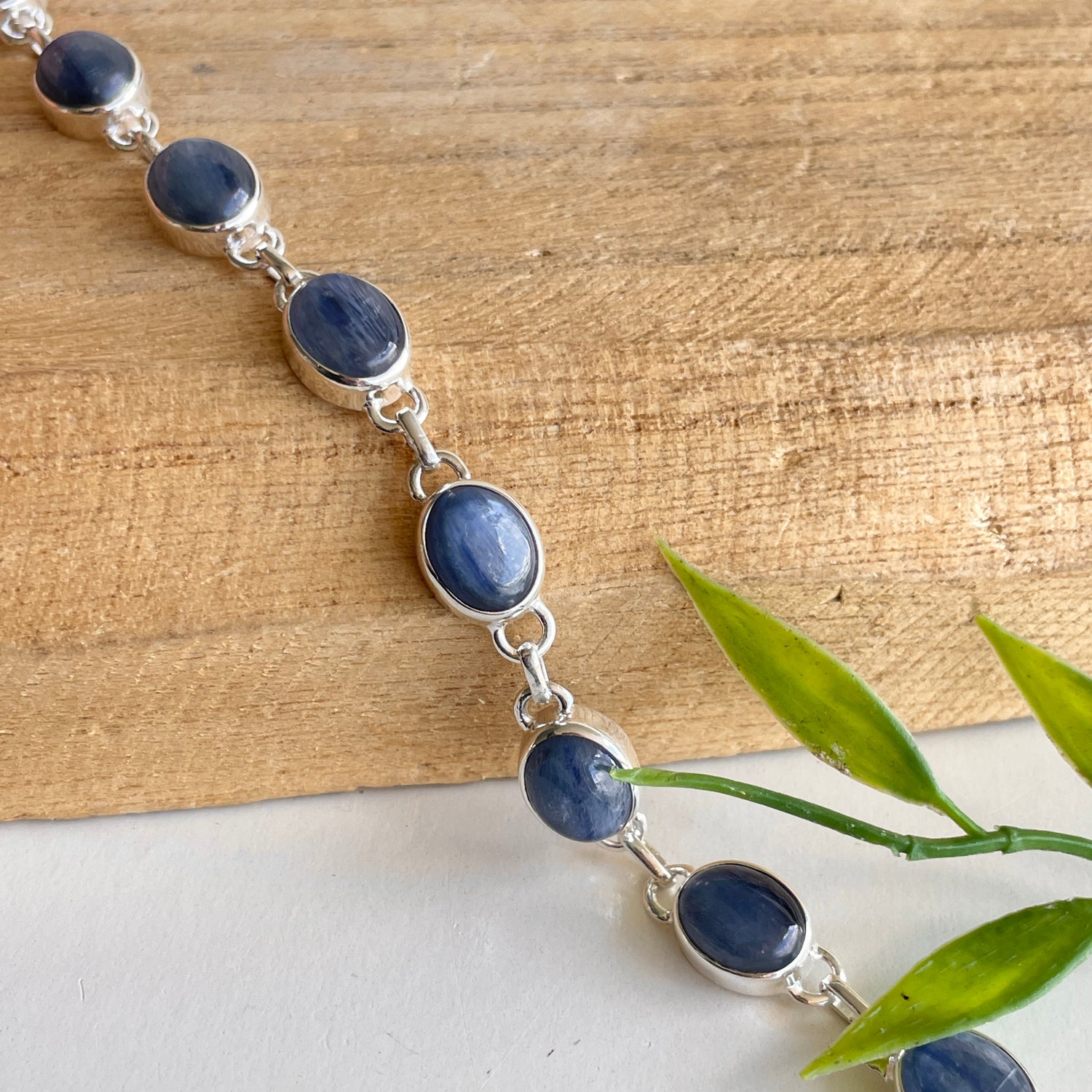 Blue Kyanite Oval Bracelet