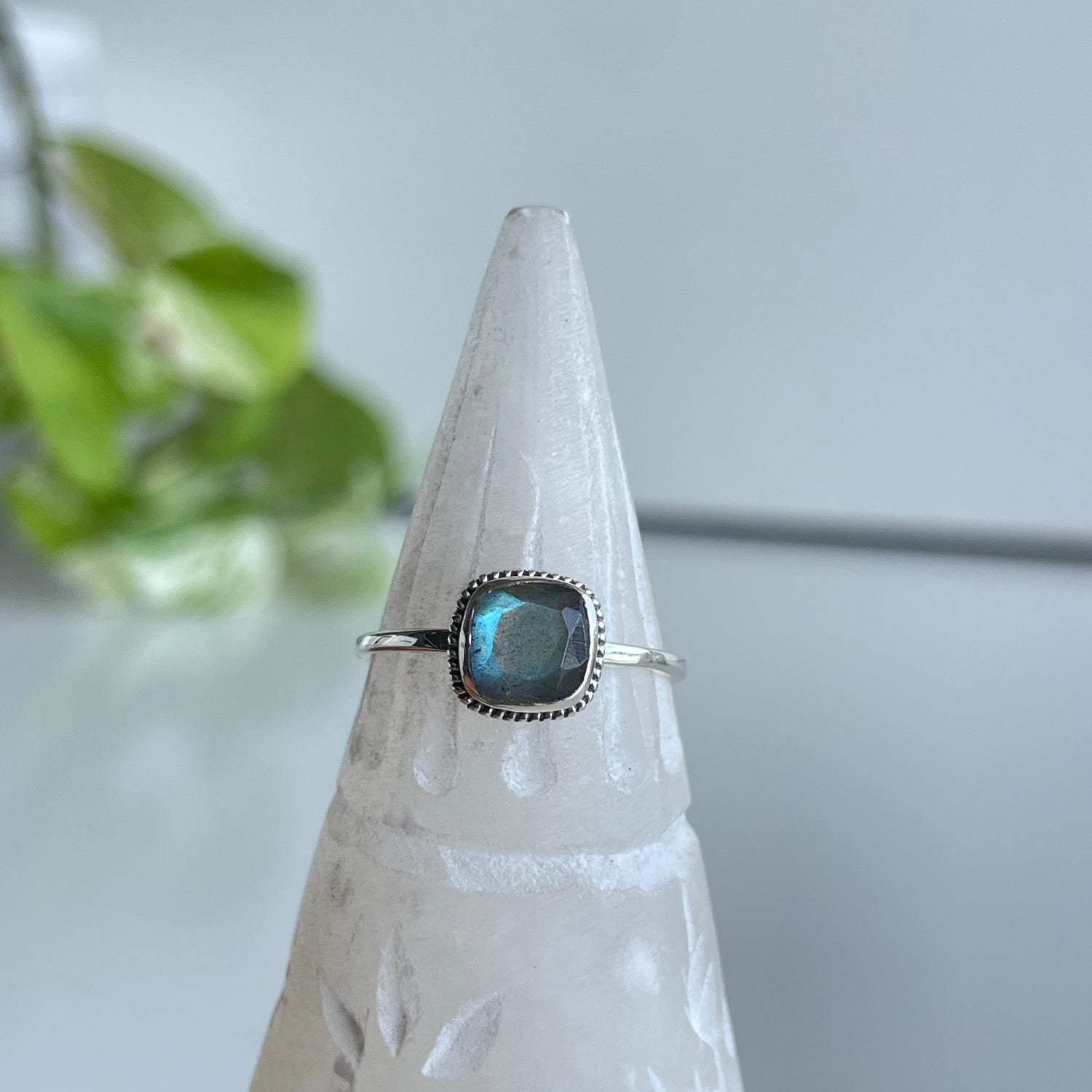 Labradorite Square Ring R3784