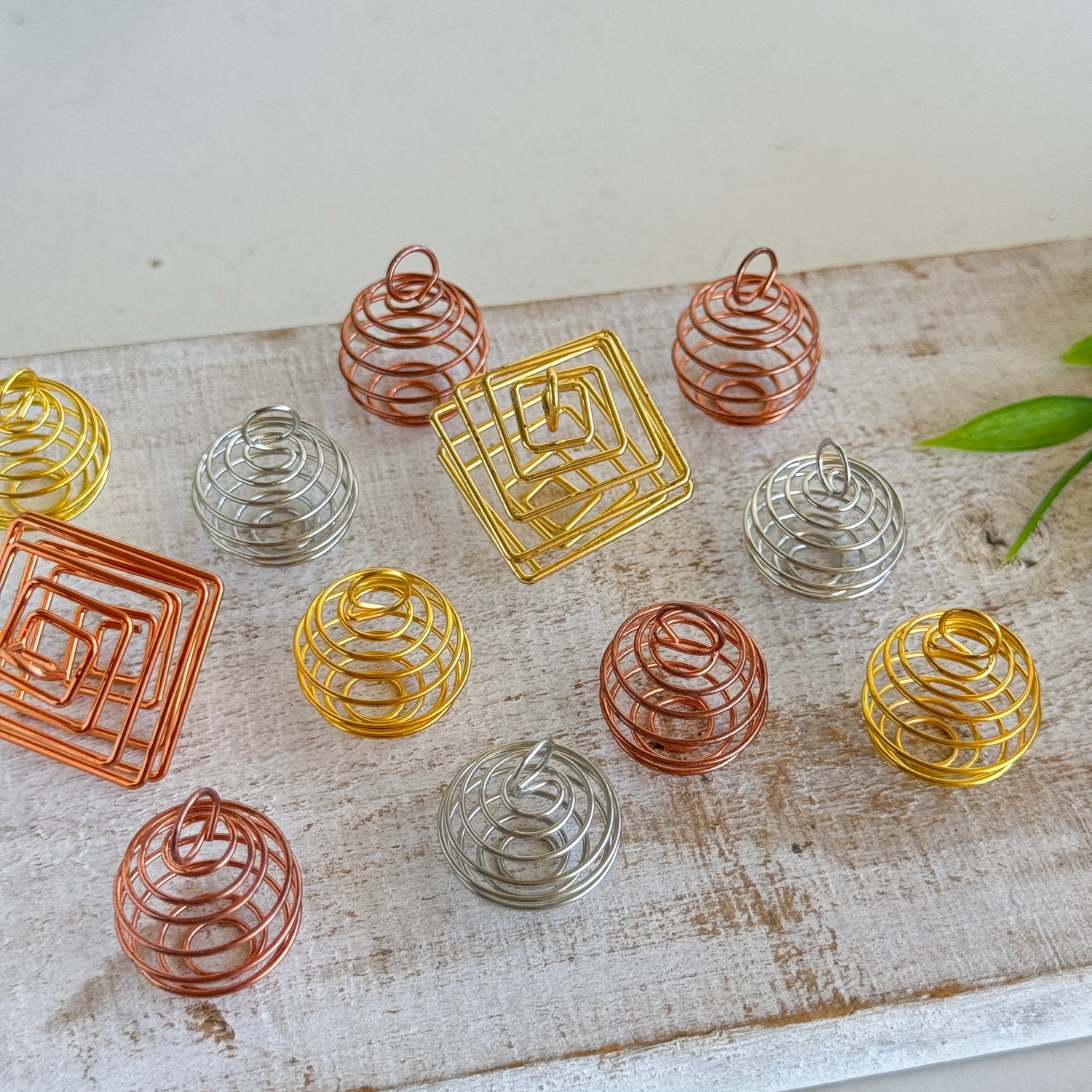 Spiral Cage Crystal Holder
