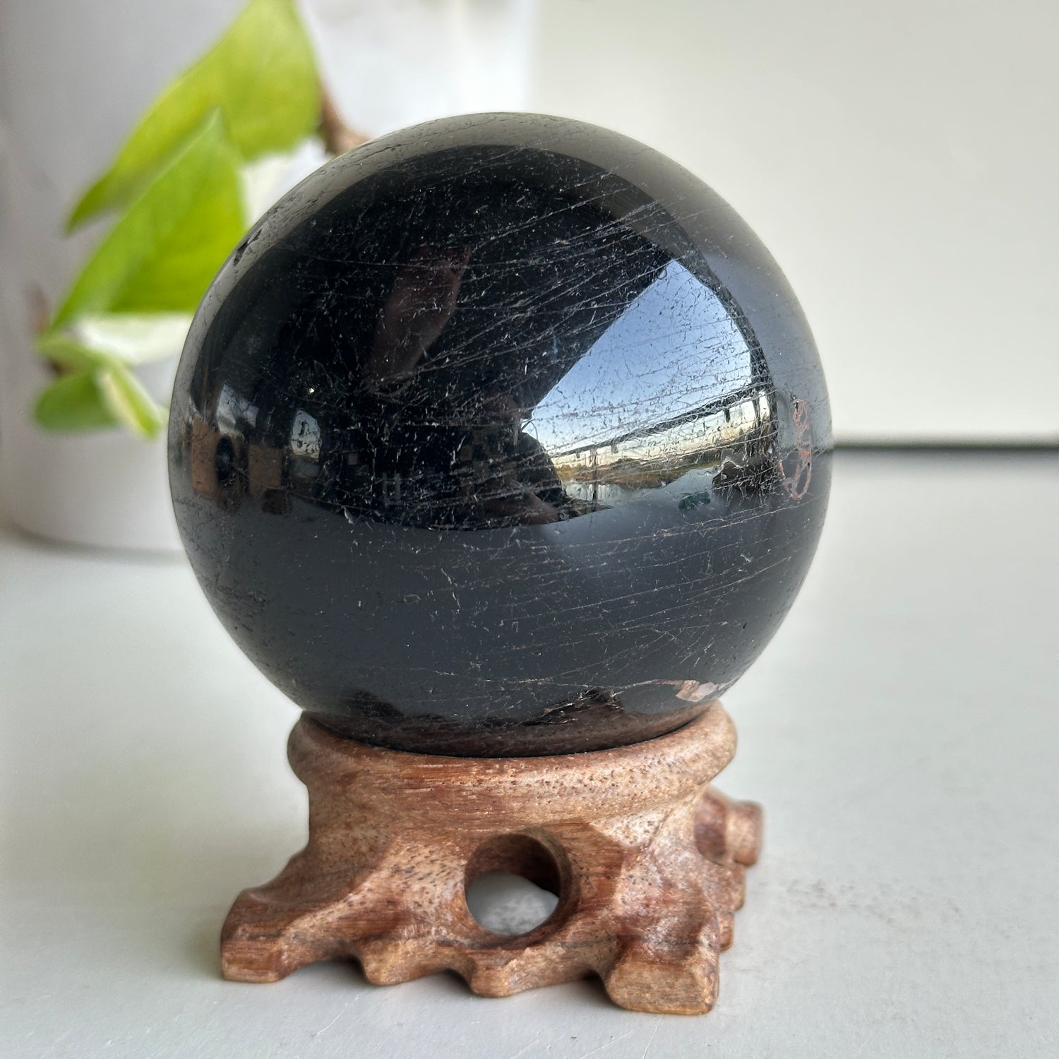 Black Tourmaline Sphere 7.7cm