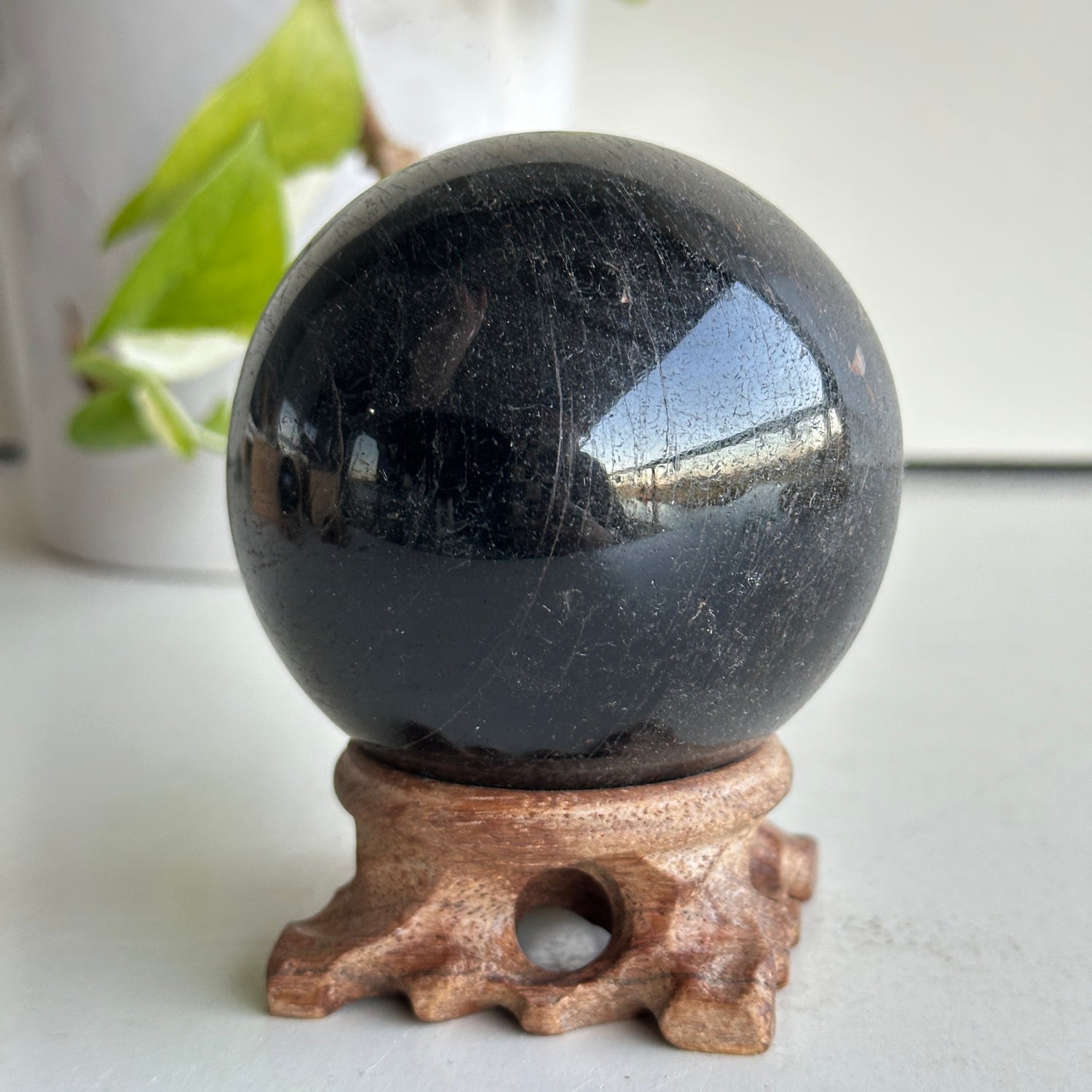 Black Tourmaline Sphere 7.7cm