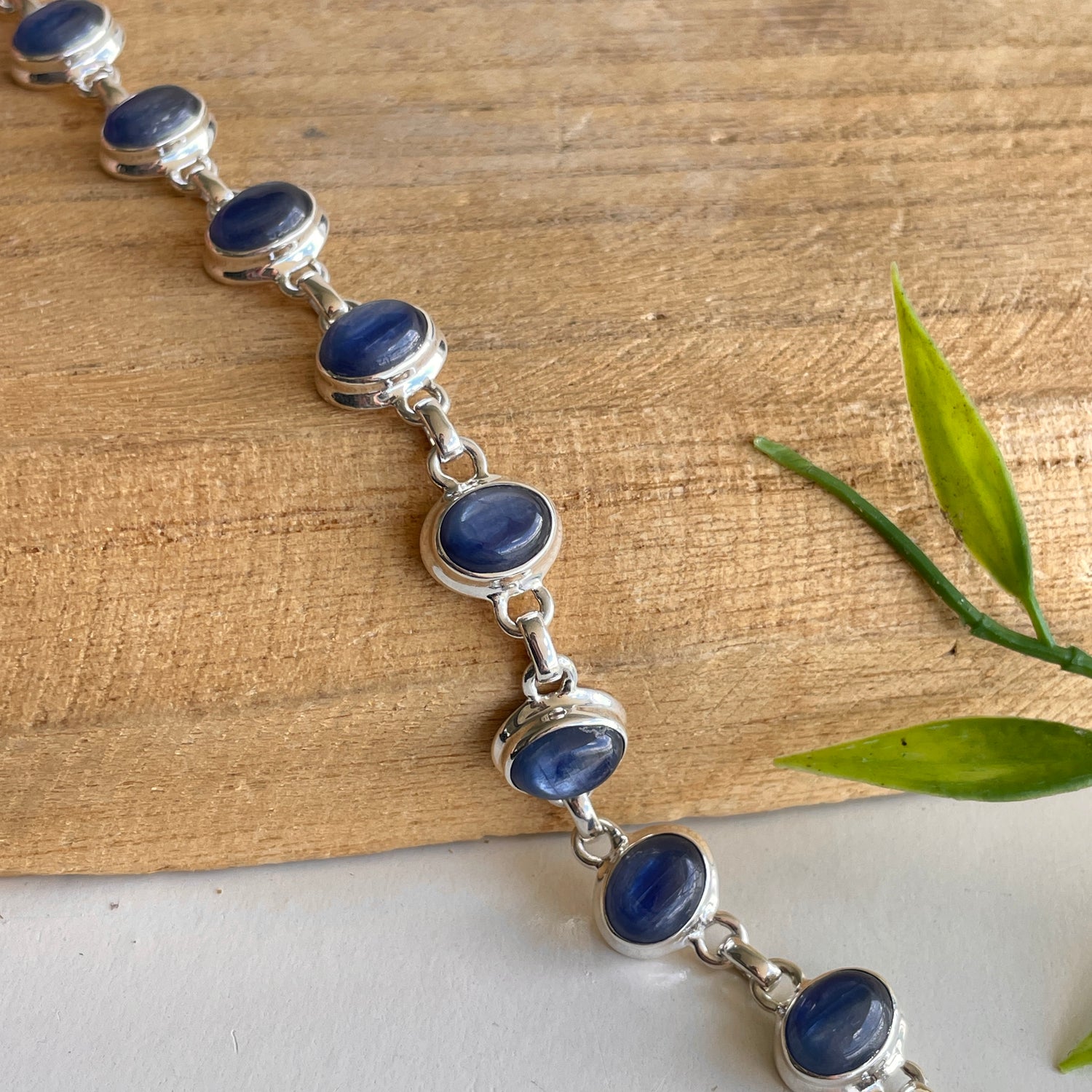 Blue Kyanite Oval Bracelet