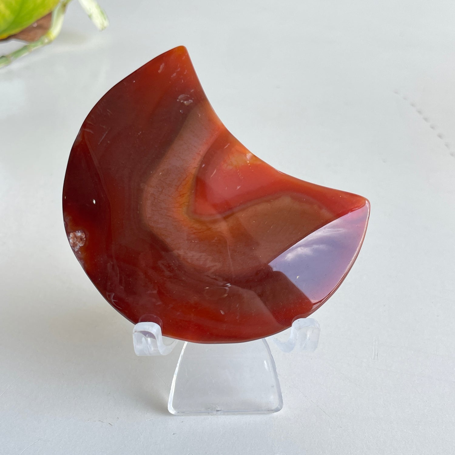 Carnelian Moon 7.4cm