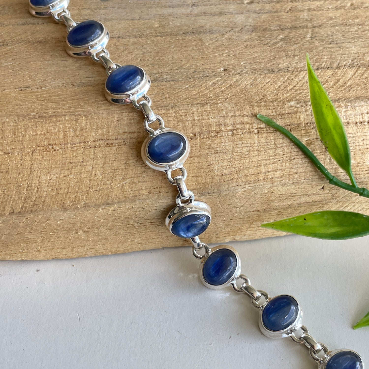 Blue Kyanite Oval Bracelet