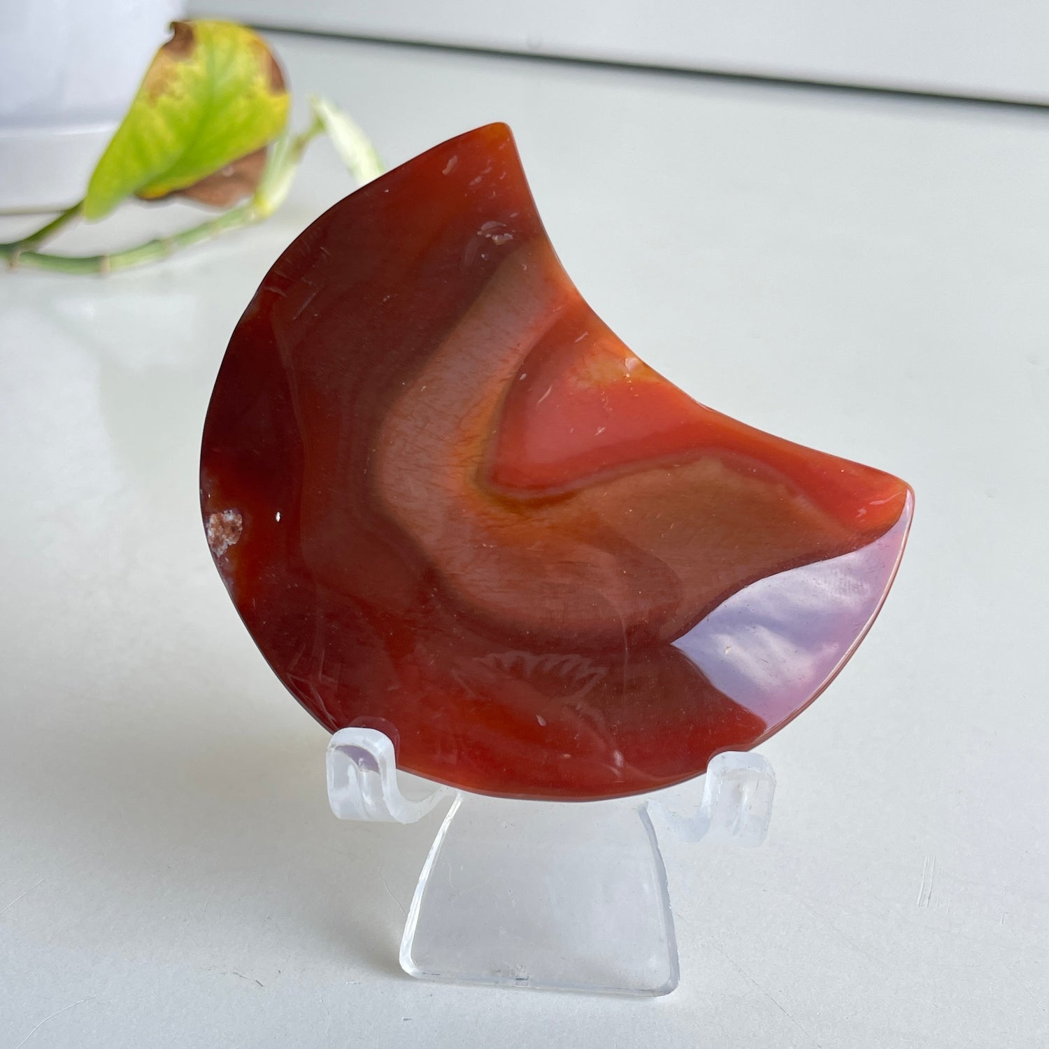 Carnelian Moon 7.4cm