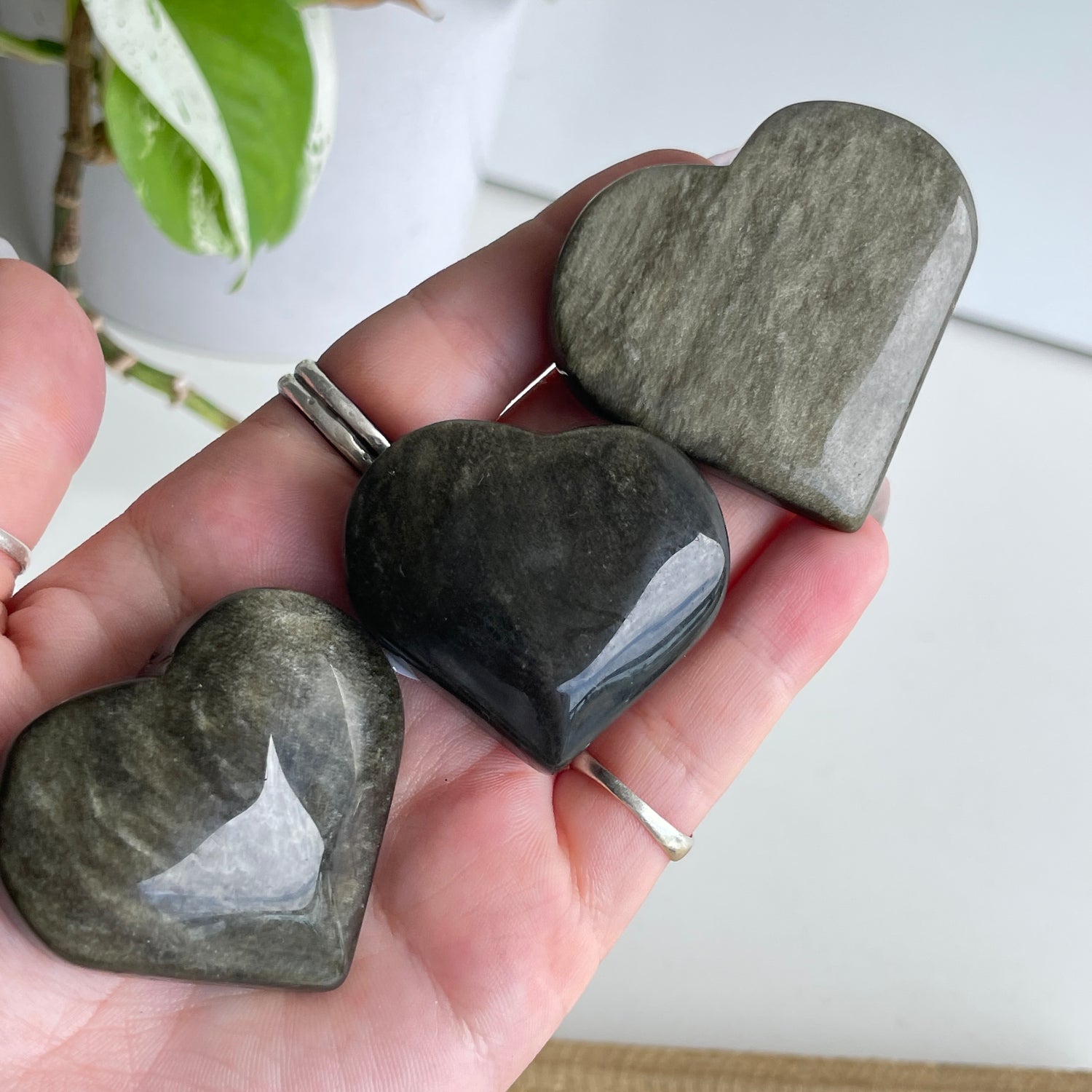 Goldsheen Obsidian Heart Sml