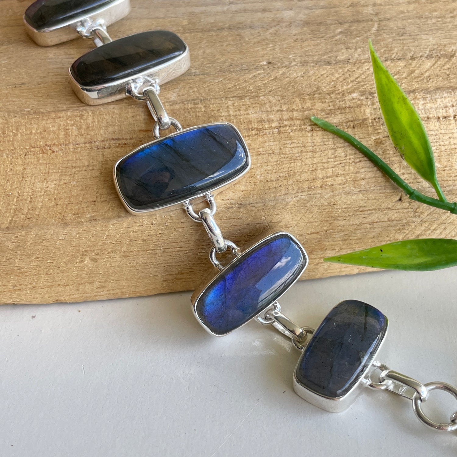 Labradorite Rectangle Bracelet