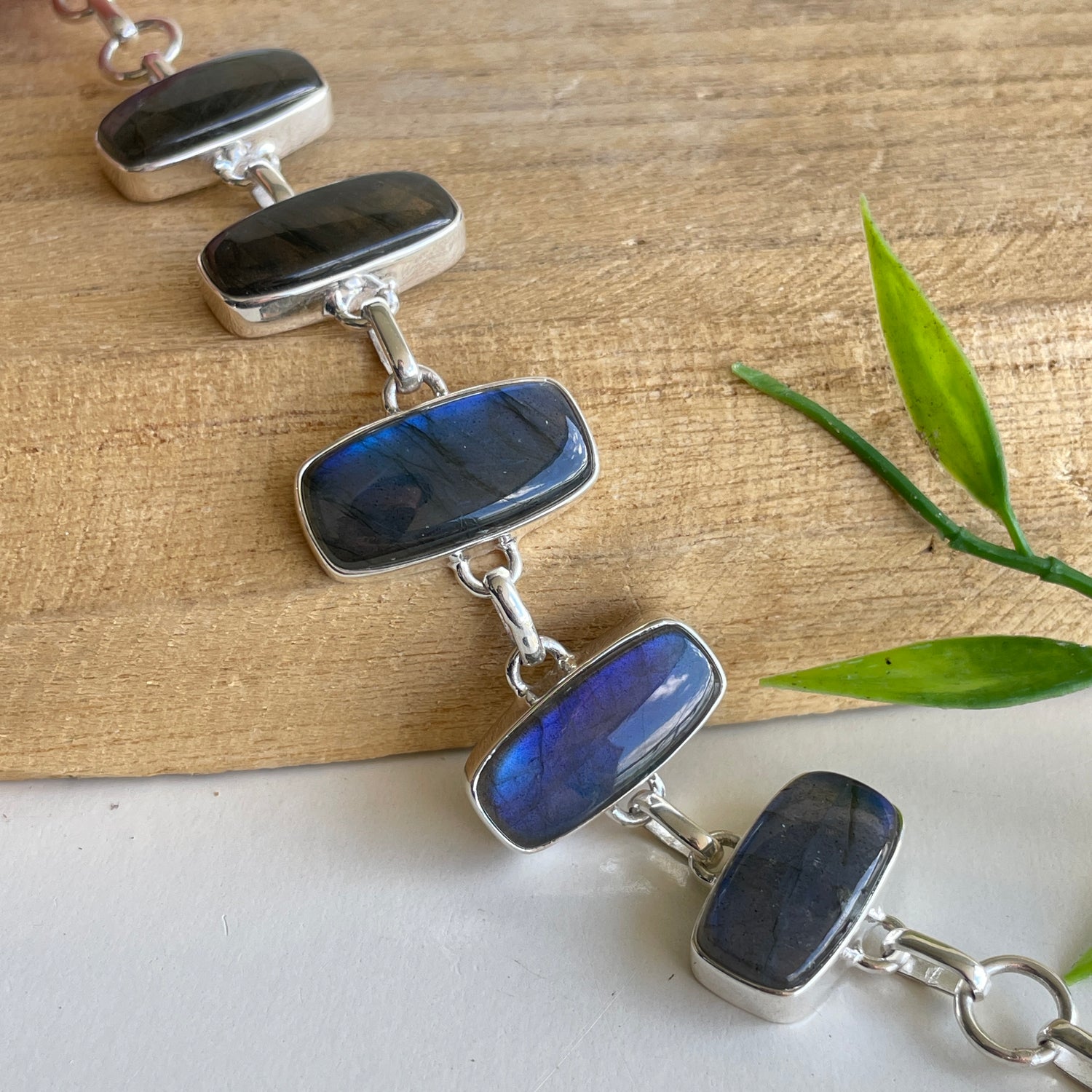 Labradorite Rectangle Bracelet