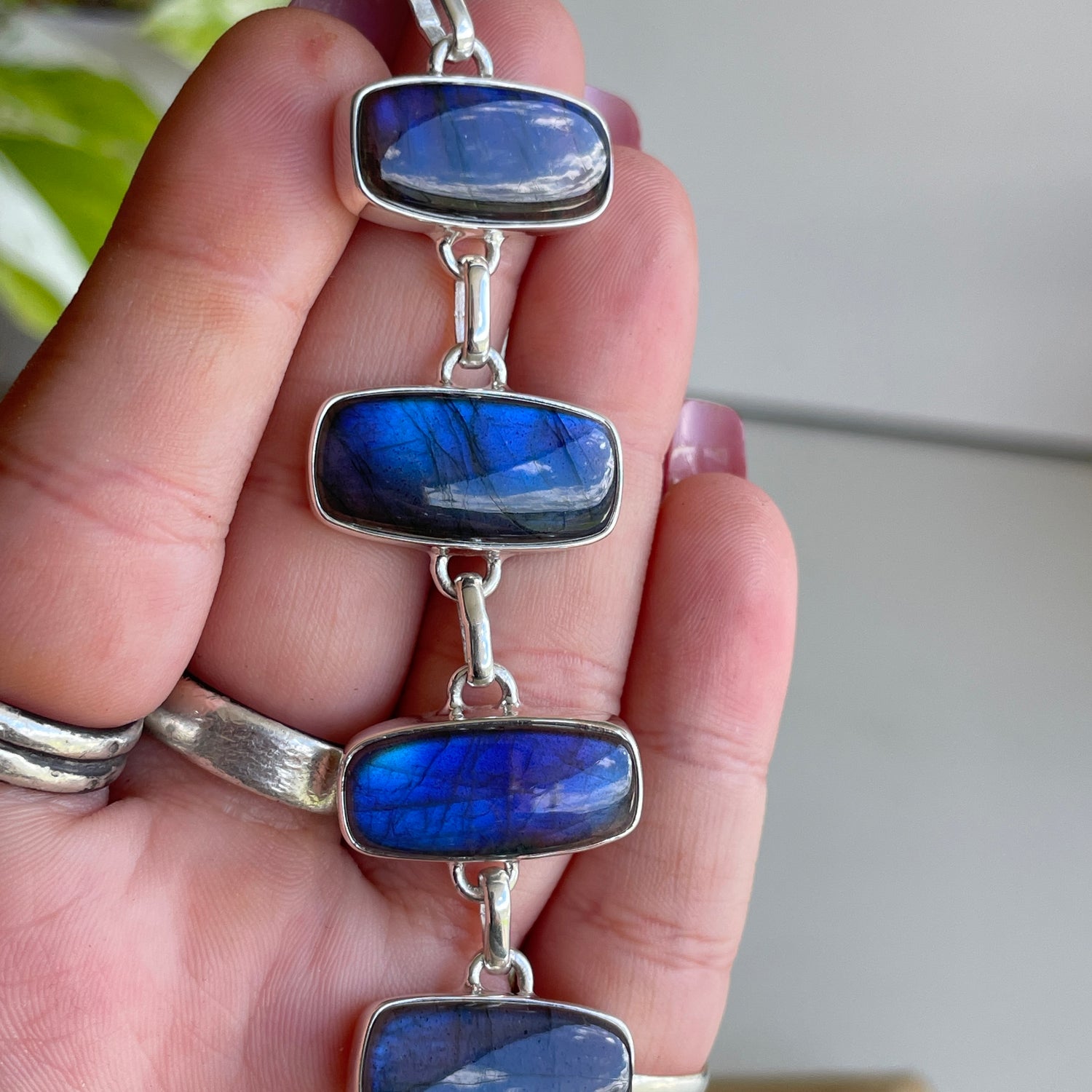 Labradorite Rectangle Bracelet