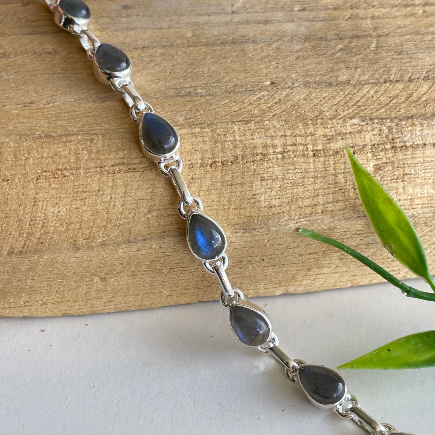 Labradorite Teardrop Bracelet