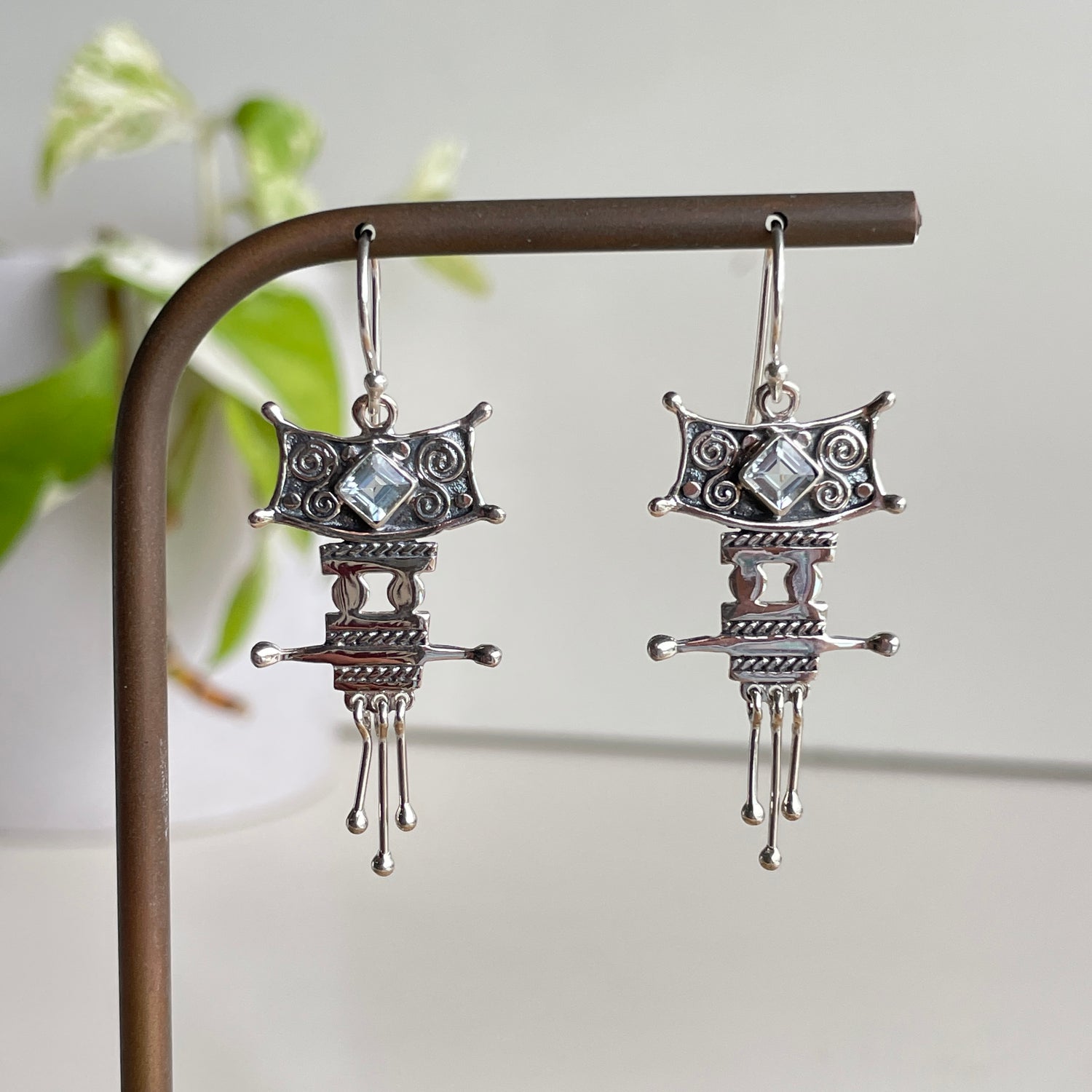 Blue Topaz Earrings
