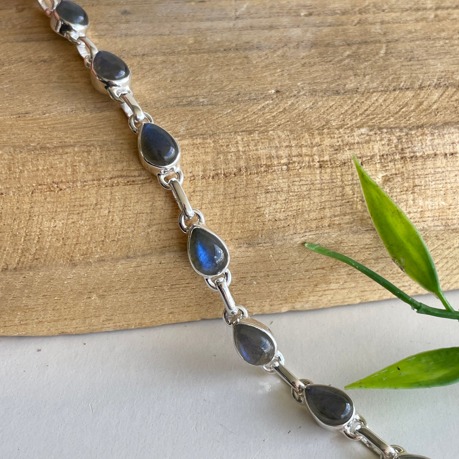 Labradorite Teardrop Bracelet