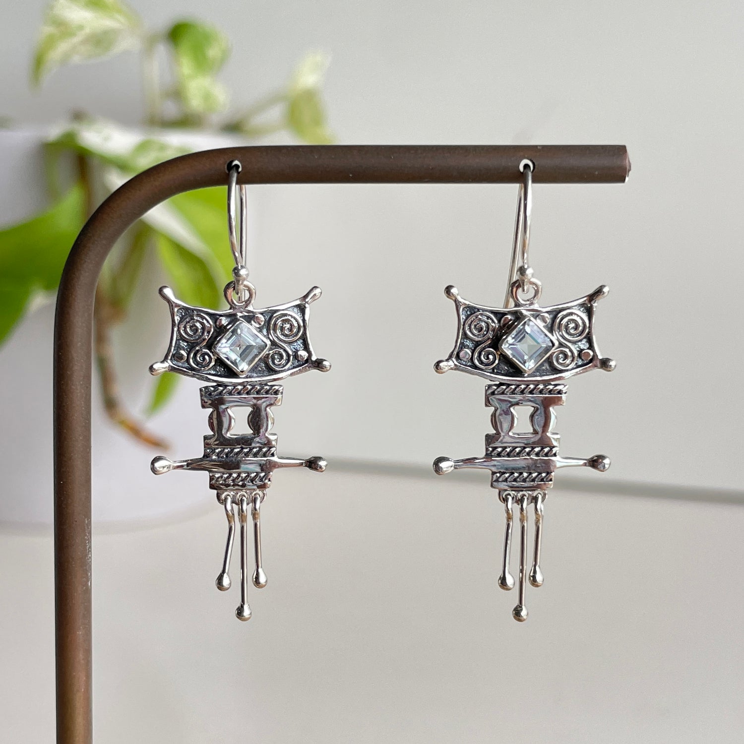 Blue Topaz Earrings