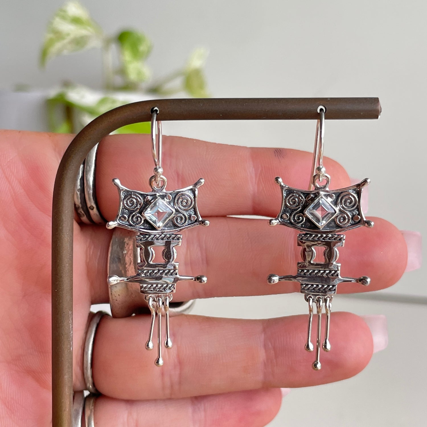 Blue Topaz Earrings