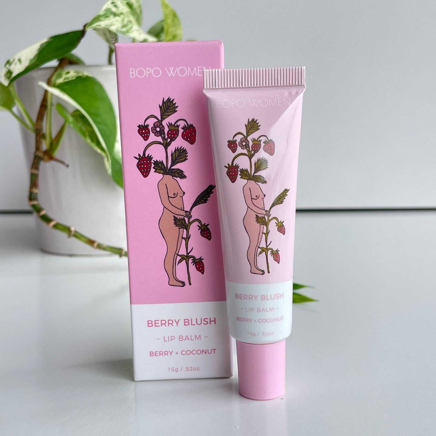 BOPO Women Berry Blush Lip Balm