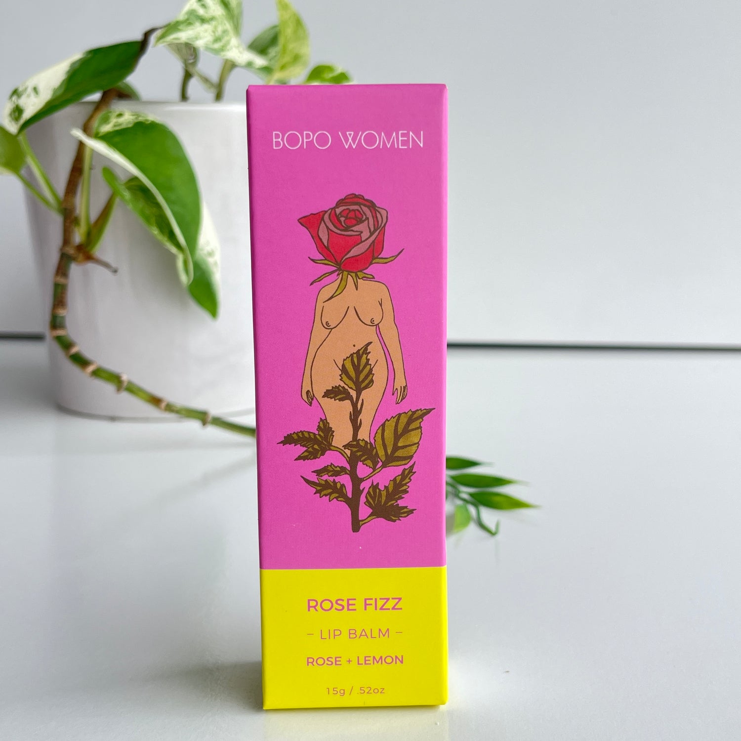 BOPO Women Rose Fizz Lip Balm