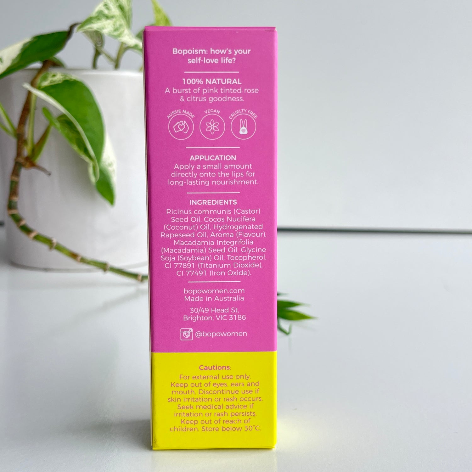 BOPO Women Rose Fizz Lip Balm