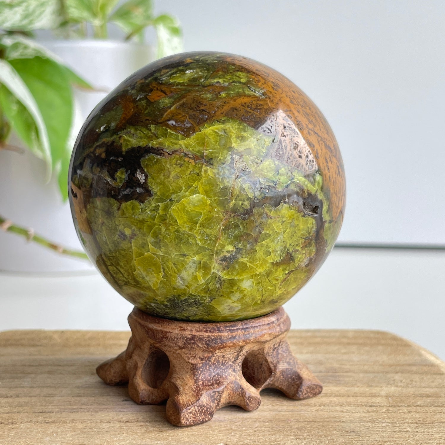 Green Opal Sphere 7.1cm
