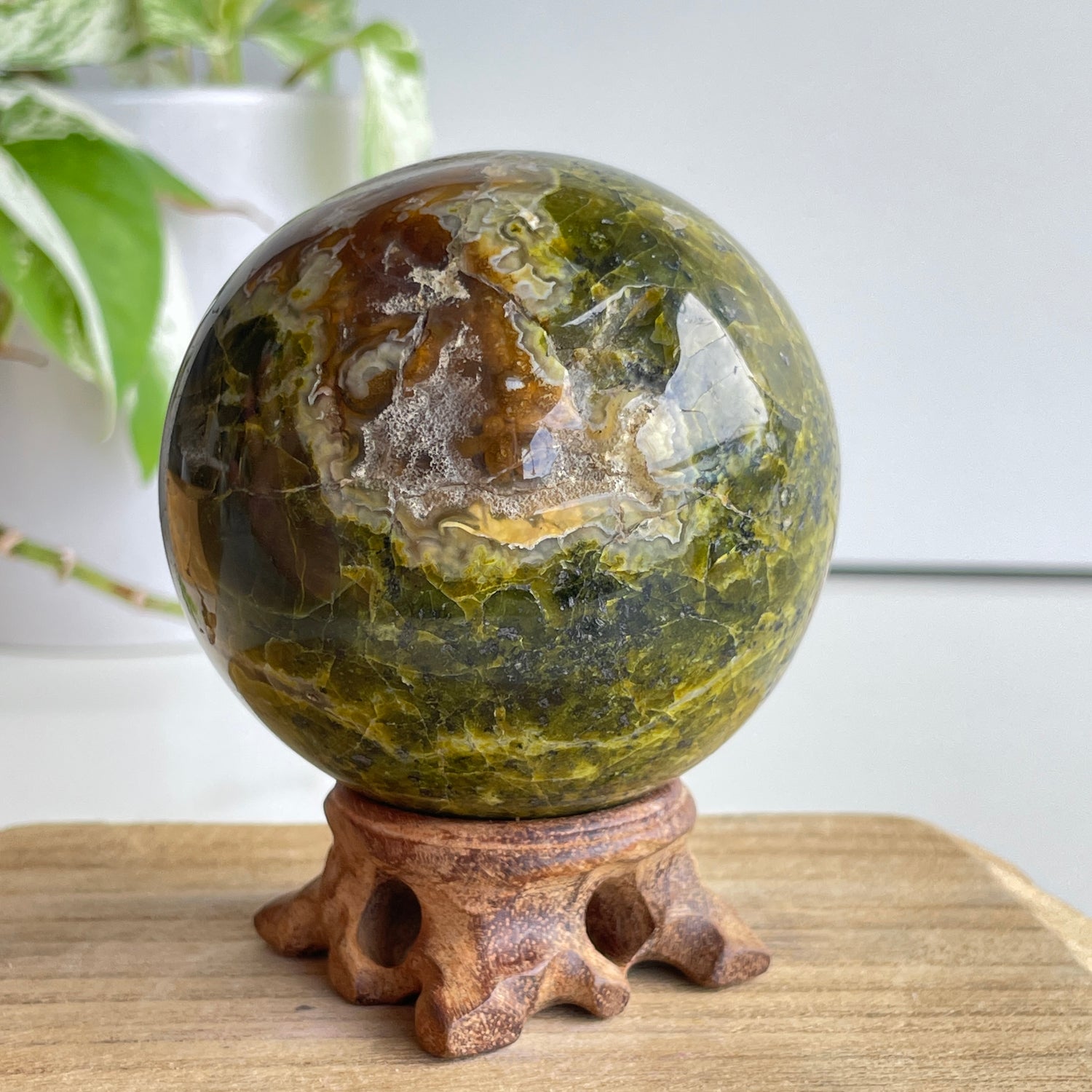 Green Opal Sphere 7.5cm