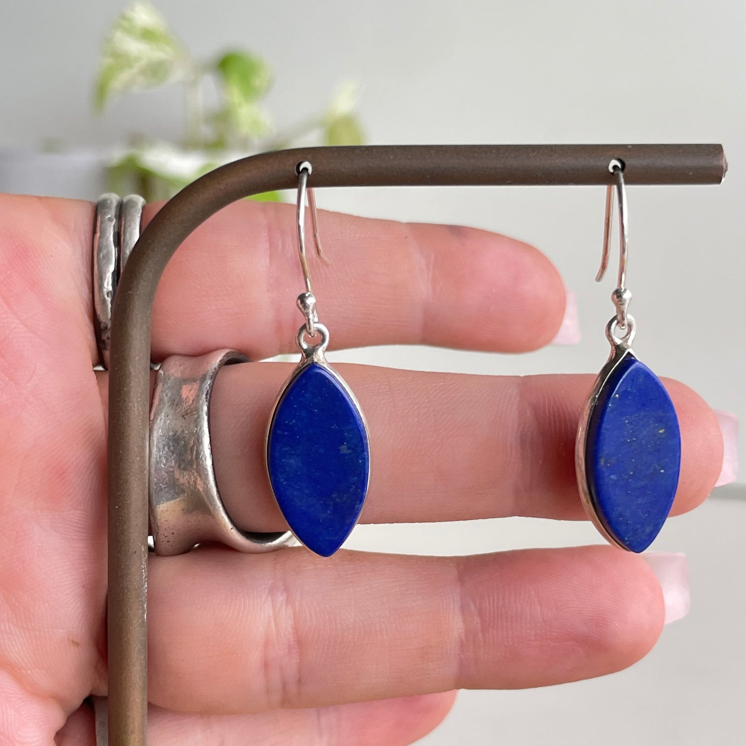 Lapis Lazuli Marquise Earrings