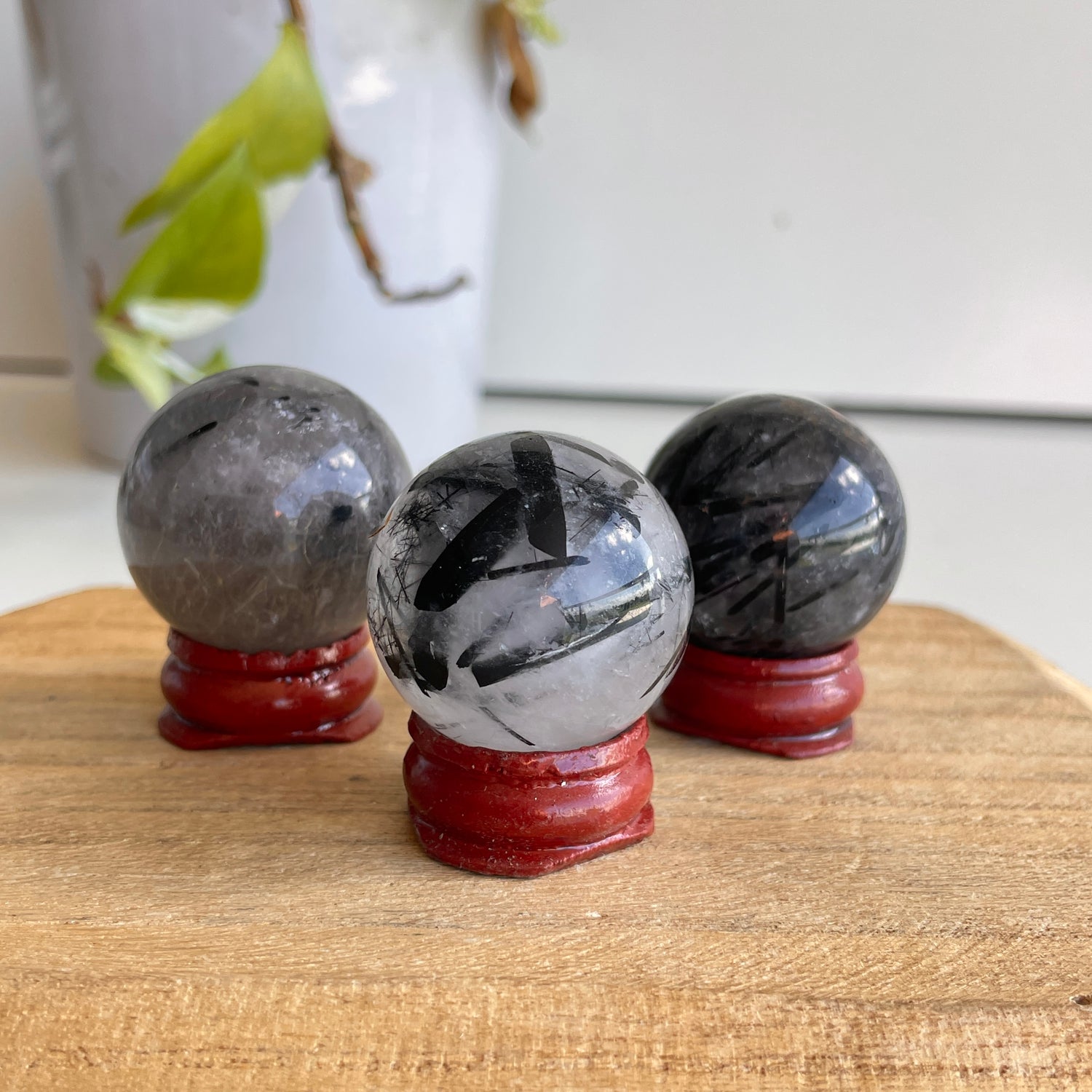 Tourmalinated Quartz Sphere Assorted