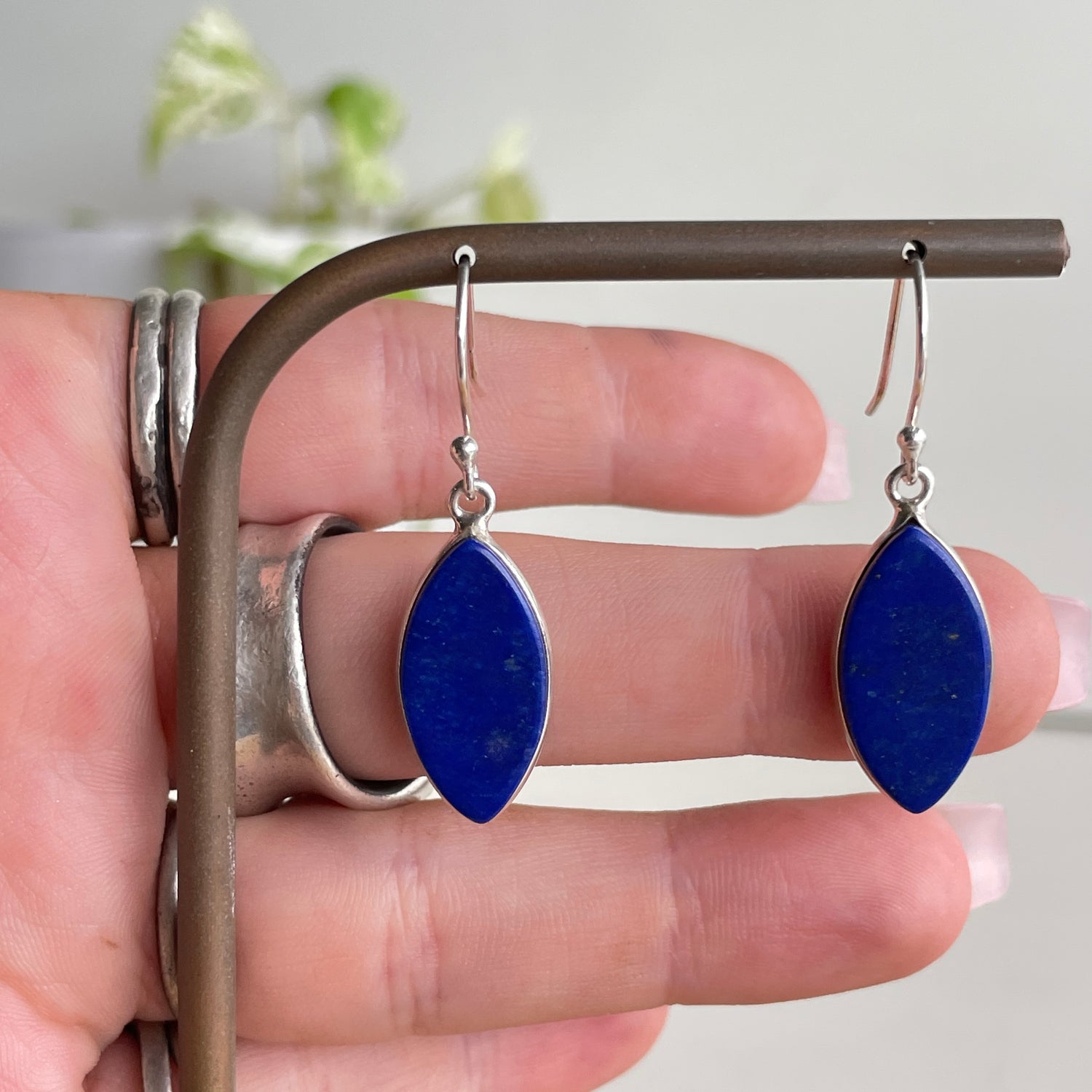 Lapis Lazuli Marquise Earrings