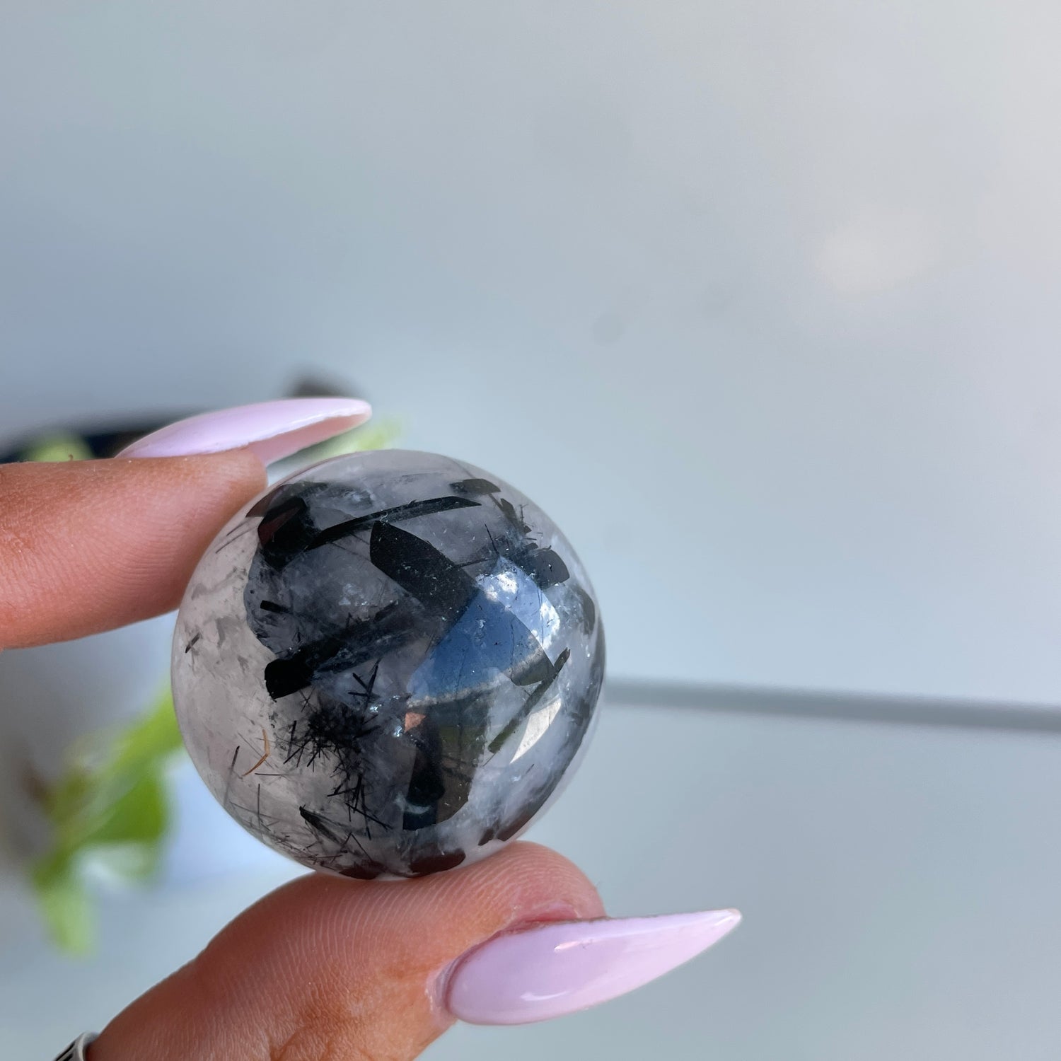 Tourmalinated Quartz Sphere Assorted