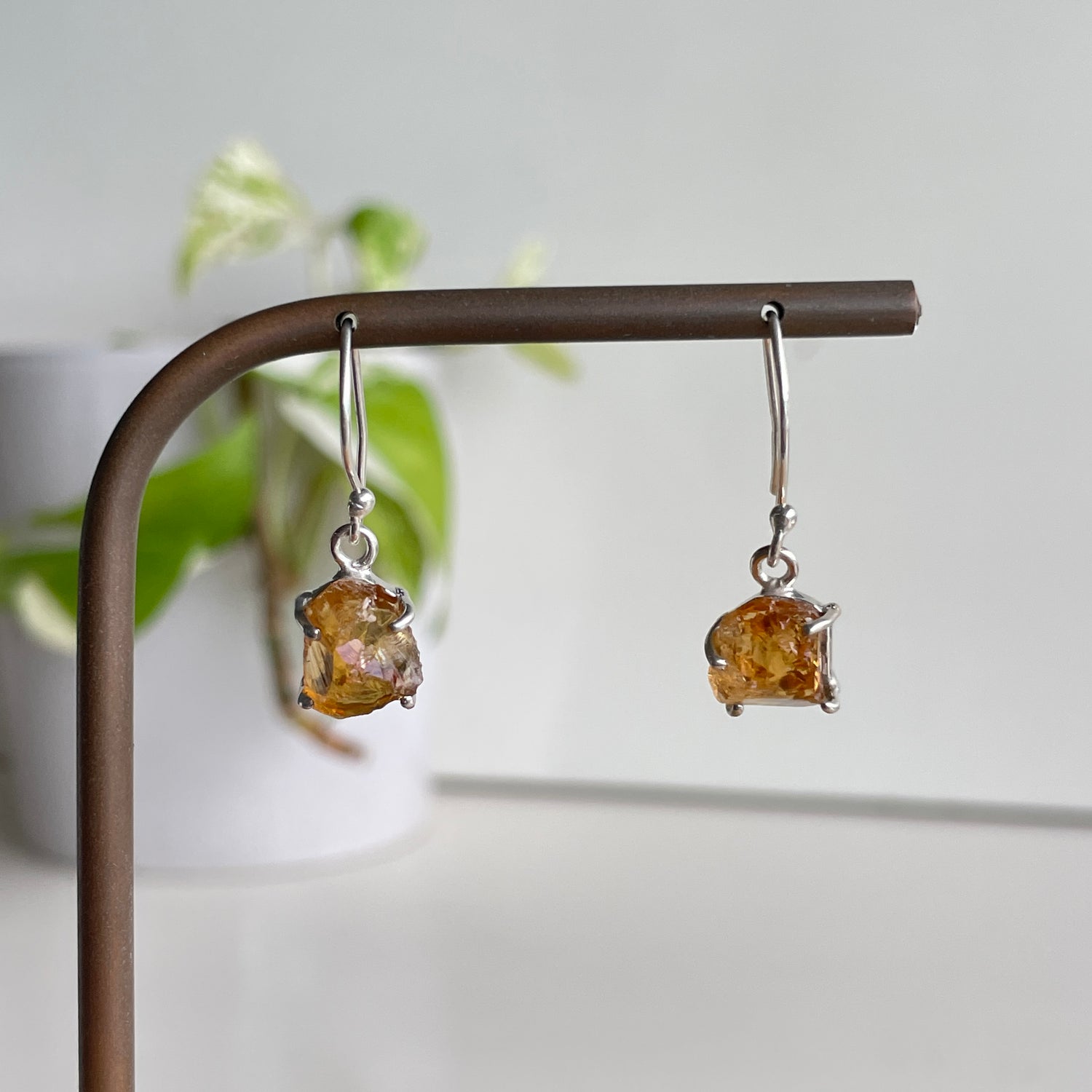 Citrine Rough Earrings
