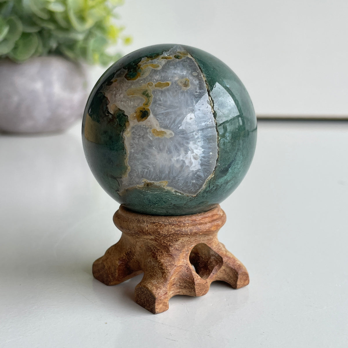 Moss Agate Sphere 5cm