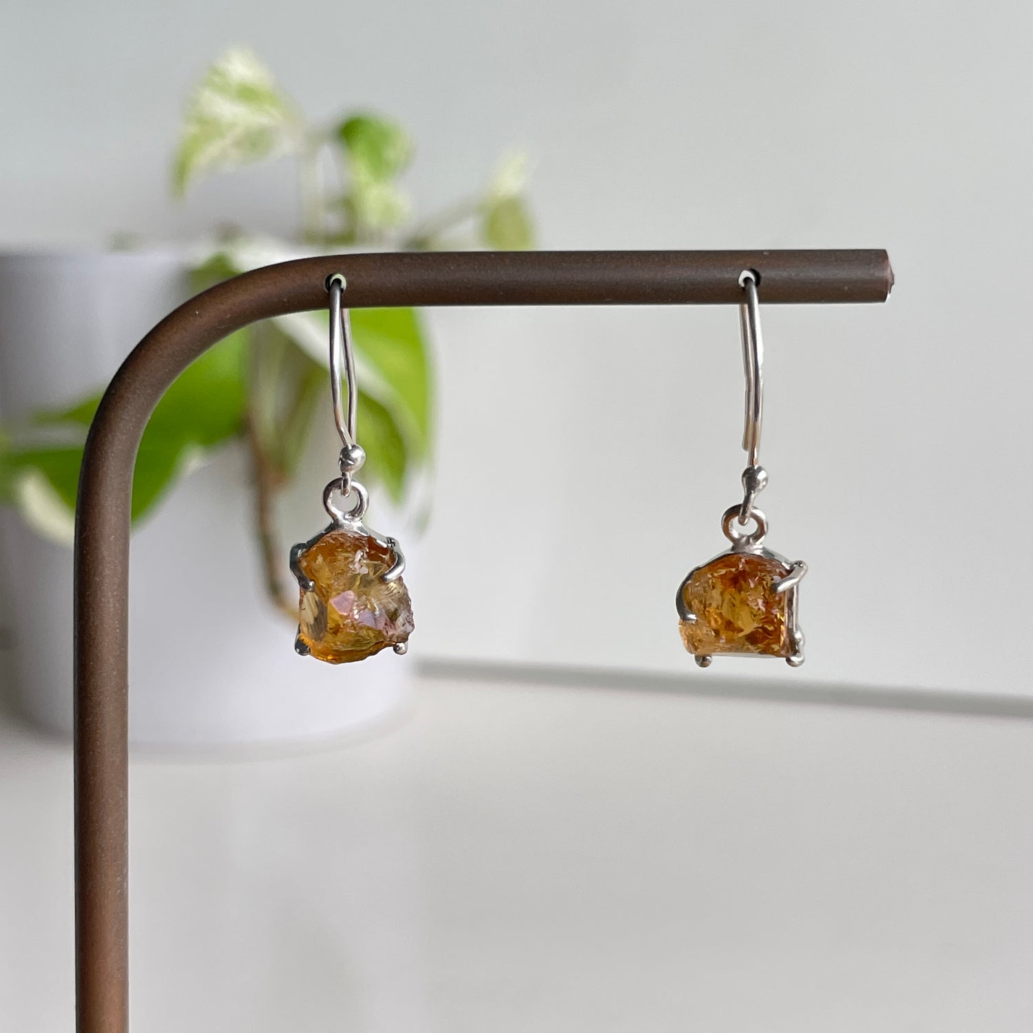 Citrine Rough Earrings
