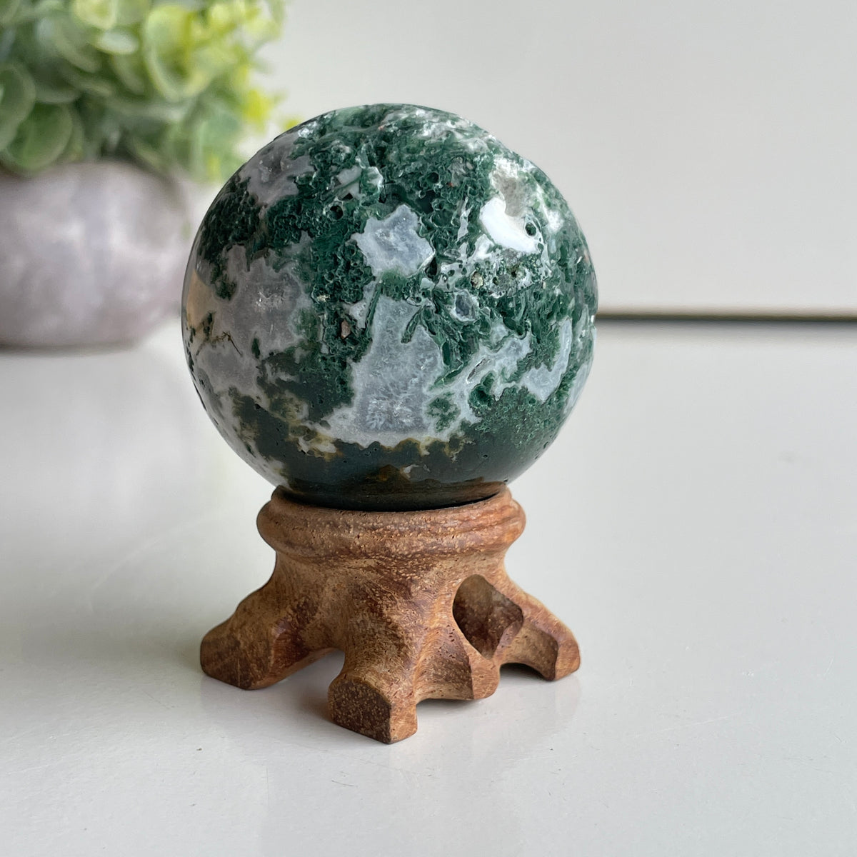 Moss Agate Sphere 5cm