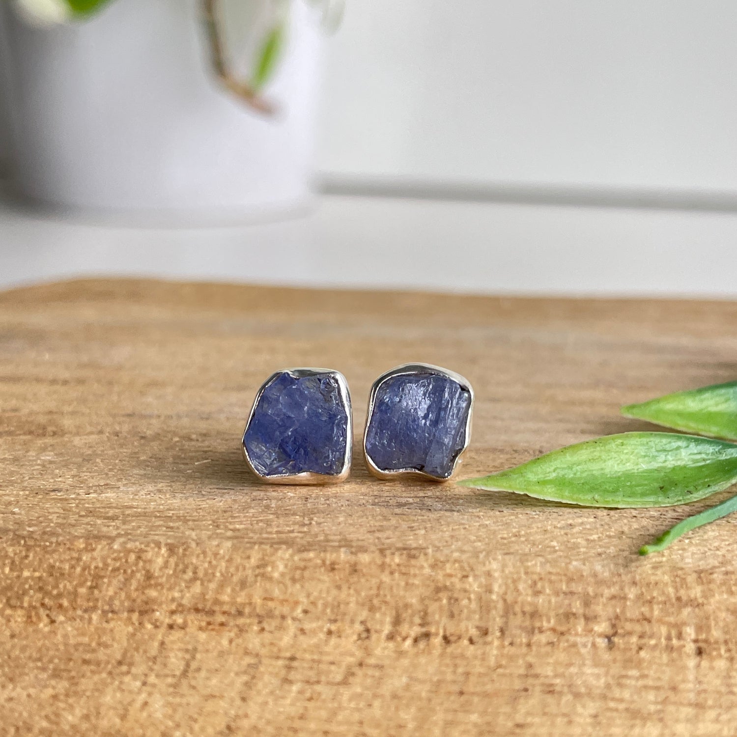 Tanzanite Rough Earrings