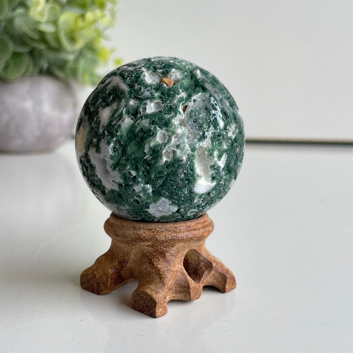 Moss Agate Sphere 5cm