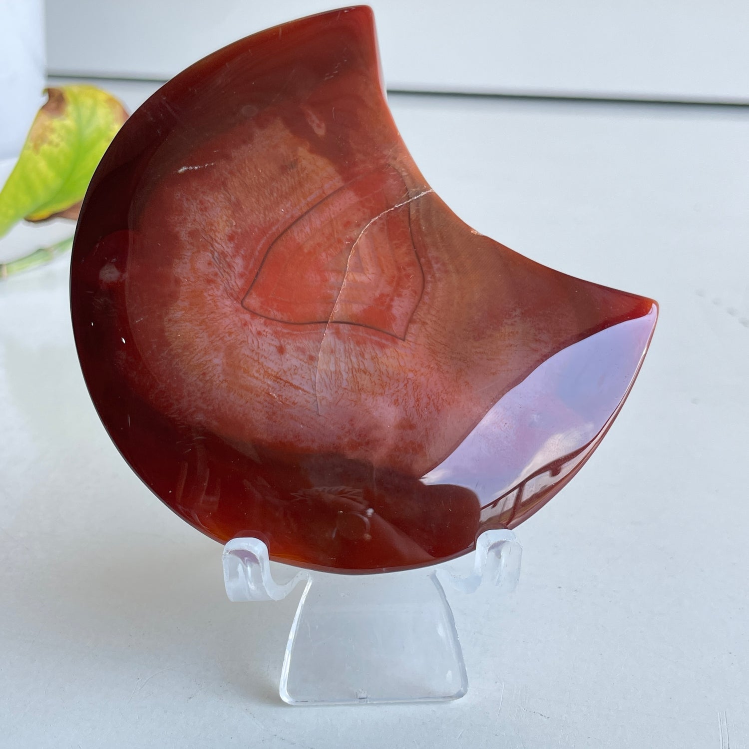 Carnelian Moon 9.4cm