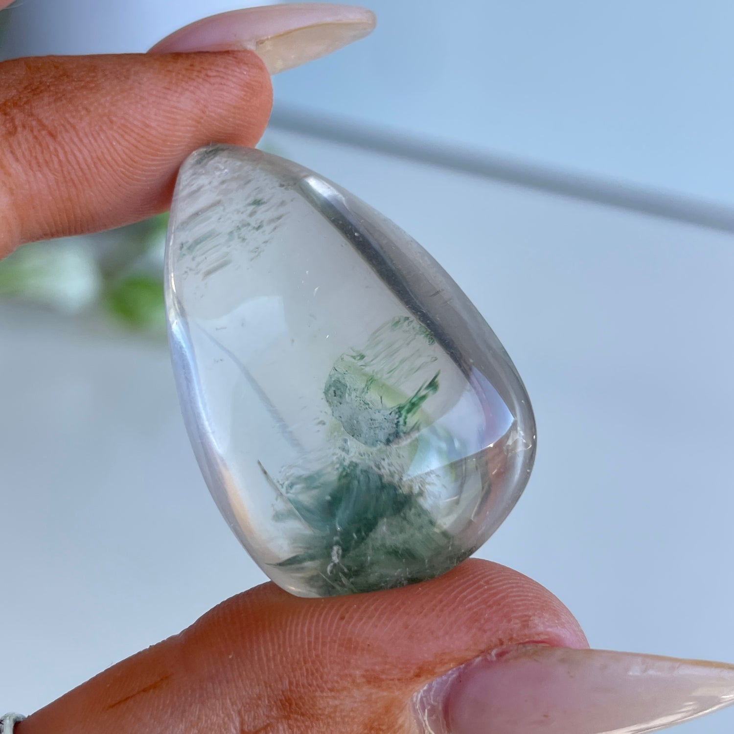 Polished Garden Quartz Lodolite Pc010