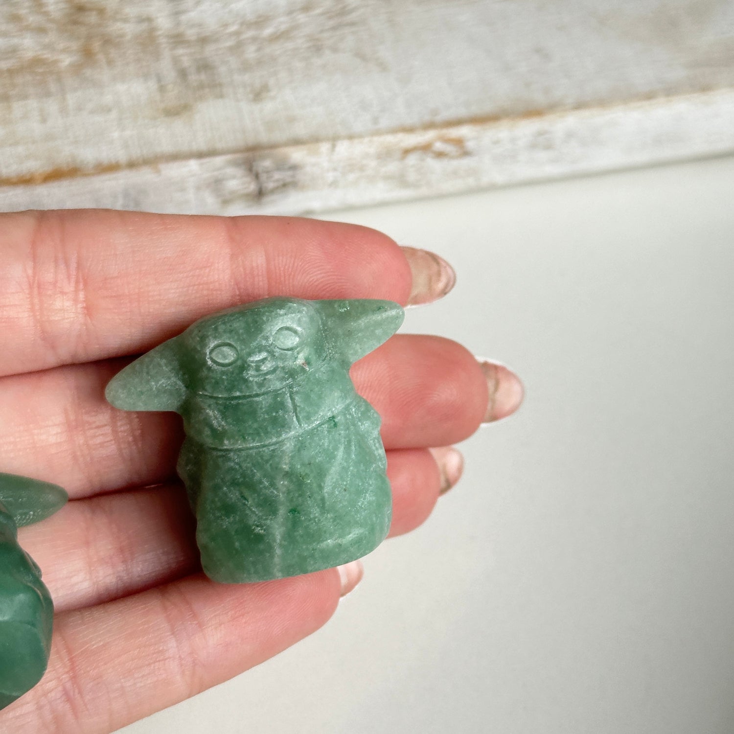 Green Aventurine Yoda