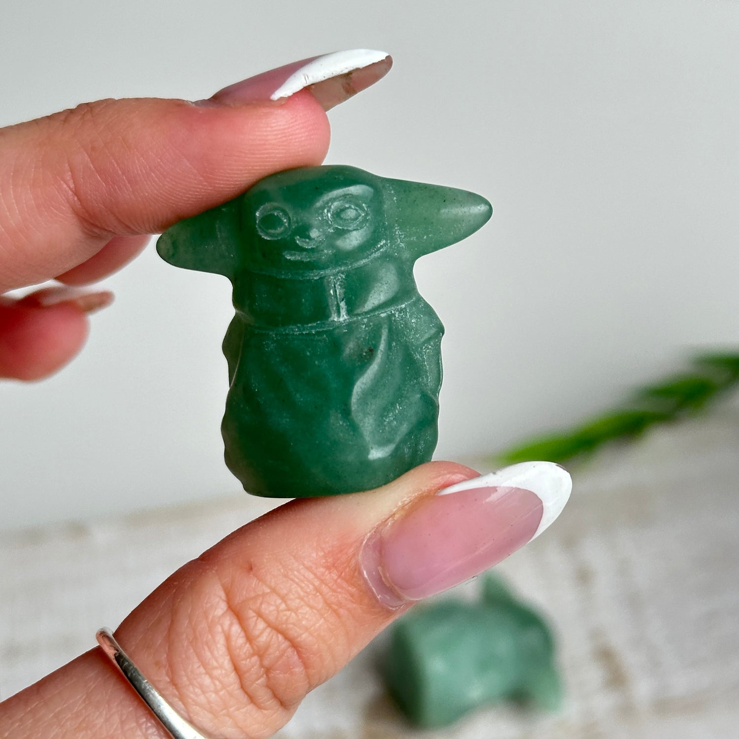 Green Aventurine Yoda