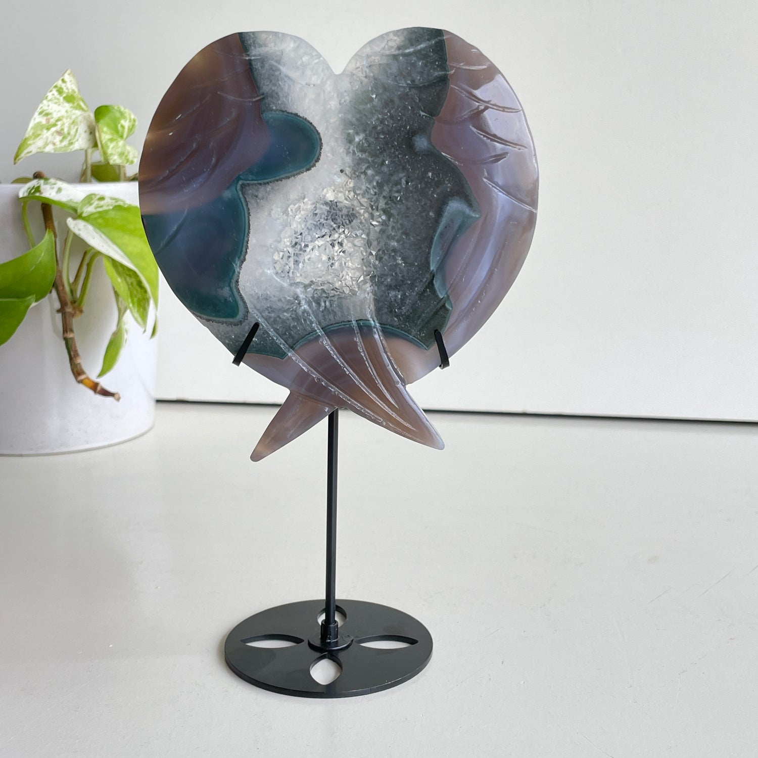 Agate Wings In Stand 6