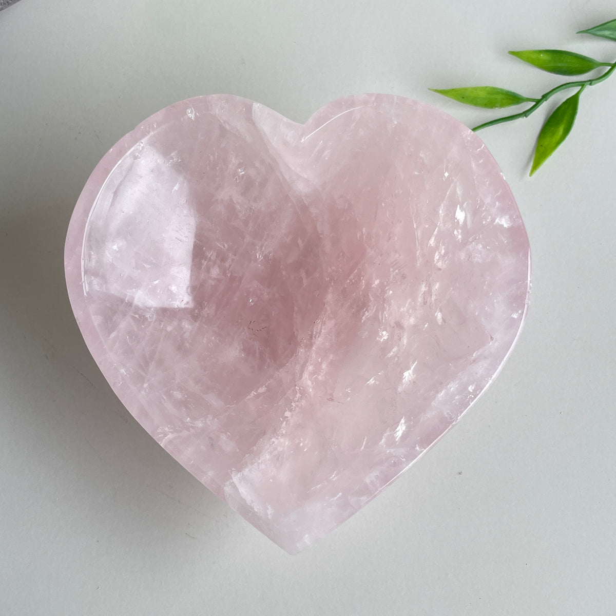 Rose Quartz Heart Bowl 10.7cm