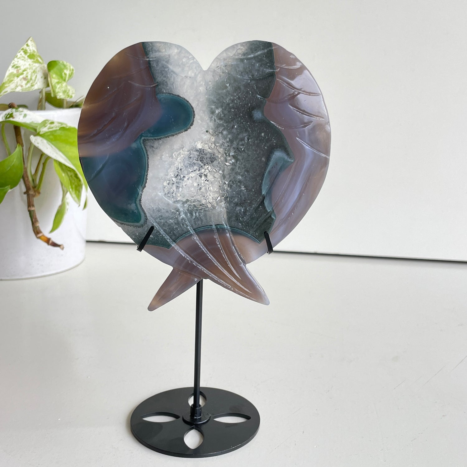 Agate Wings In Stand 6