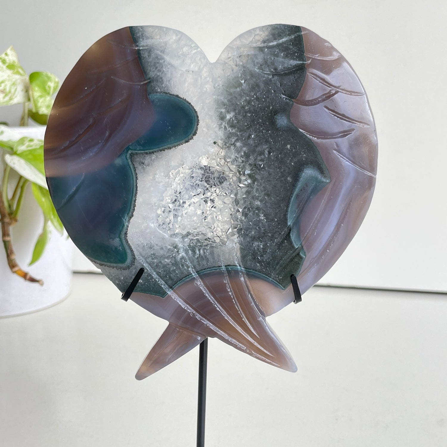 Agate Wings In Stand 6
