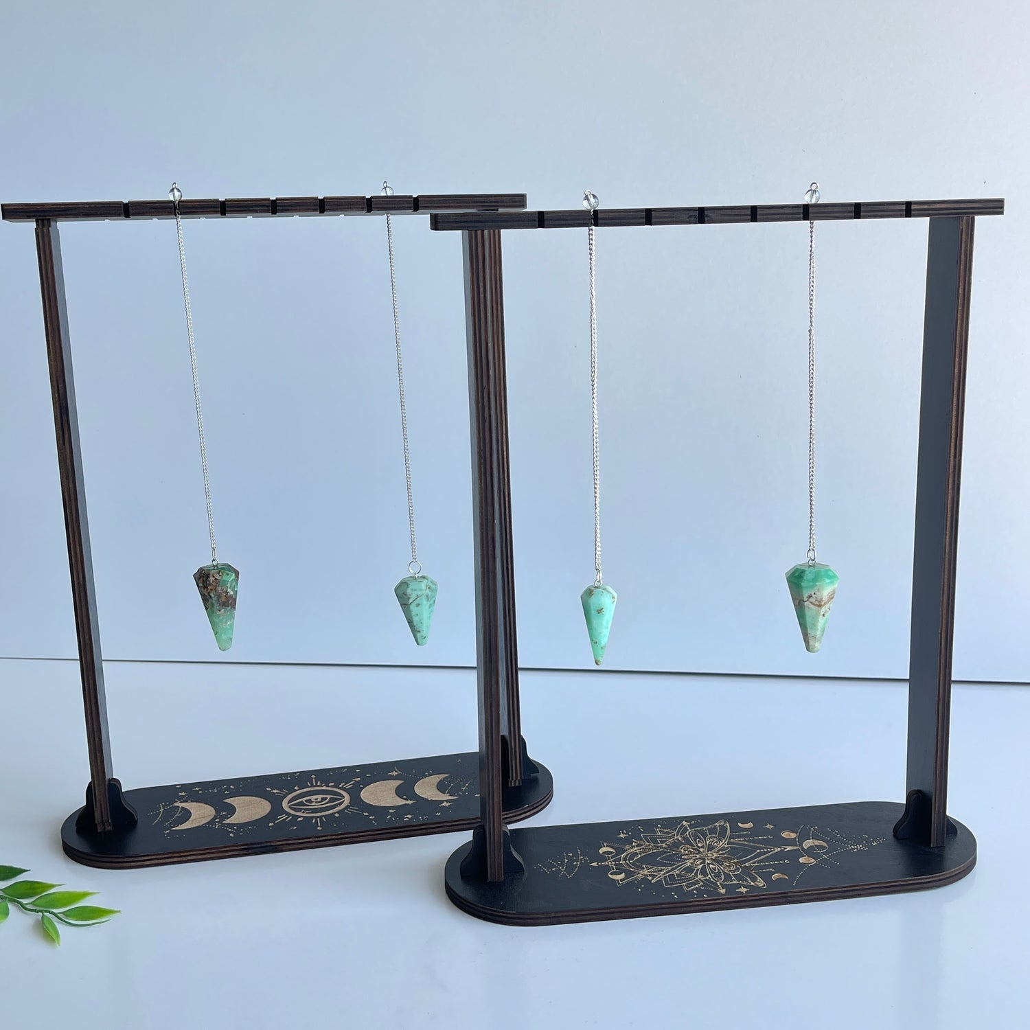 Black Wooden Pendulum Stand