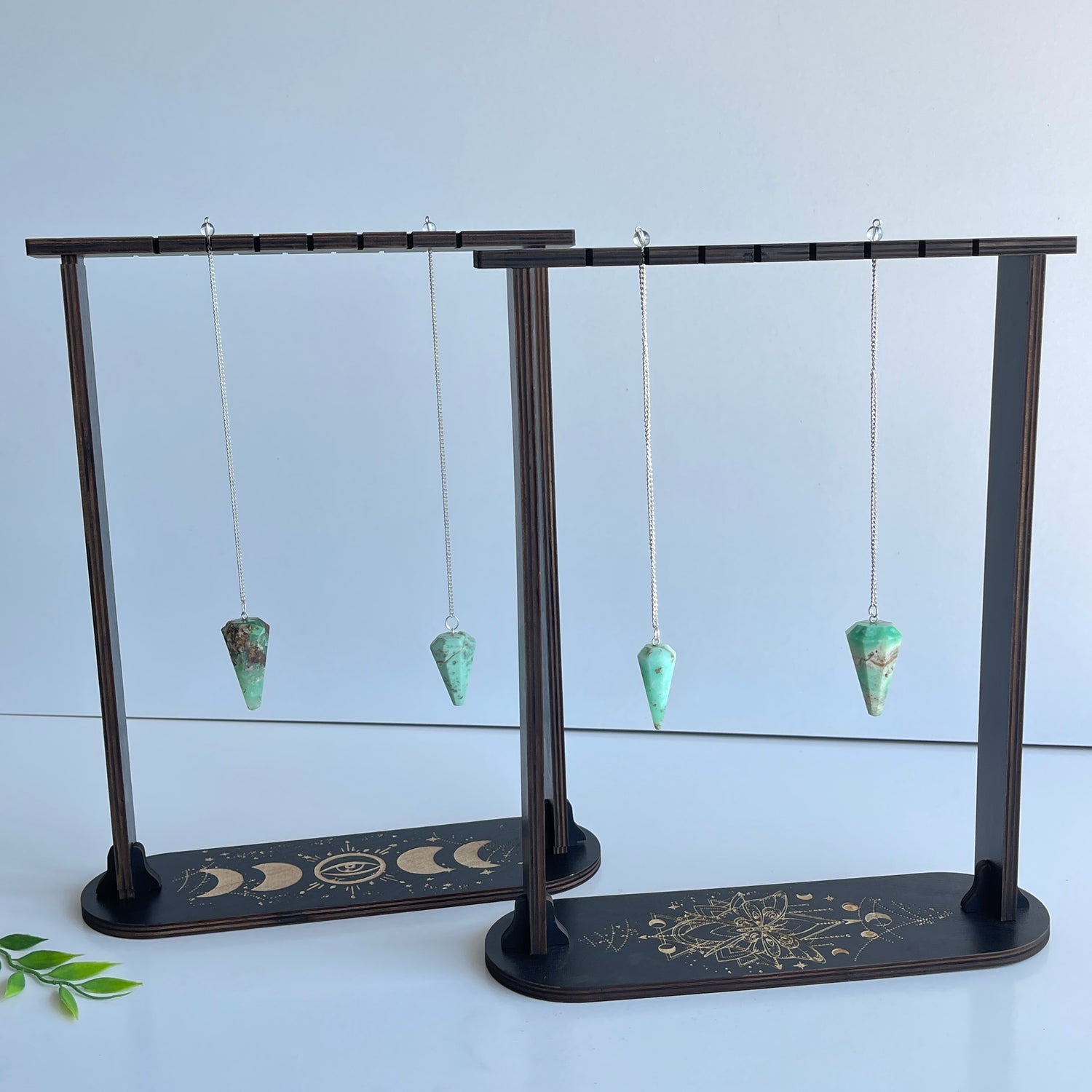 Black Wooden Pendulum Stand