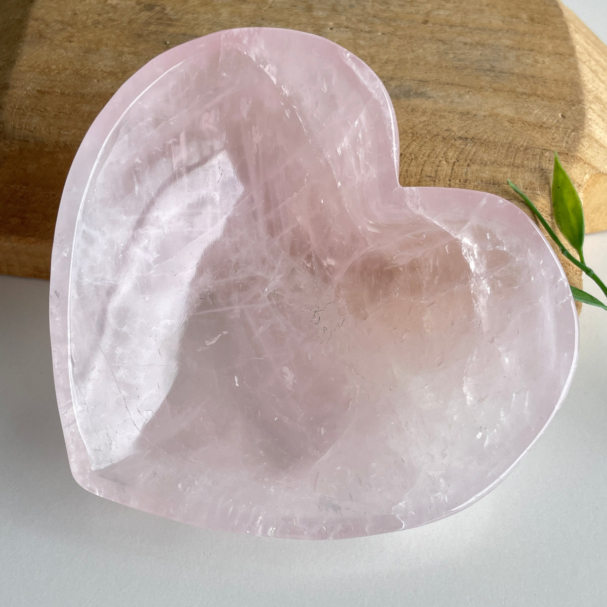 Rose Quartz Heart Bowl 11.2cm